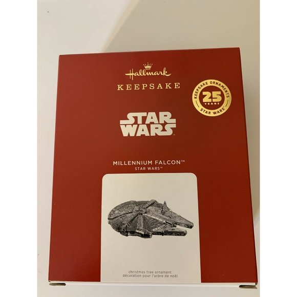 New 2021 Hallmark Keepsake Ornament Star Wars 25‎ Years MILLENNIUM FALCON… - Picture 2 of 10